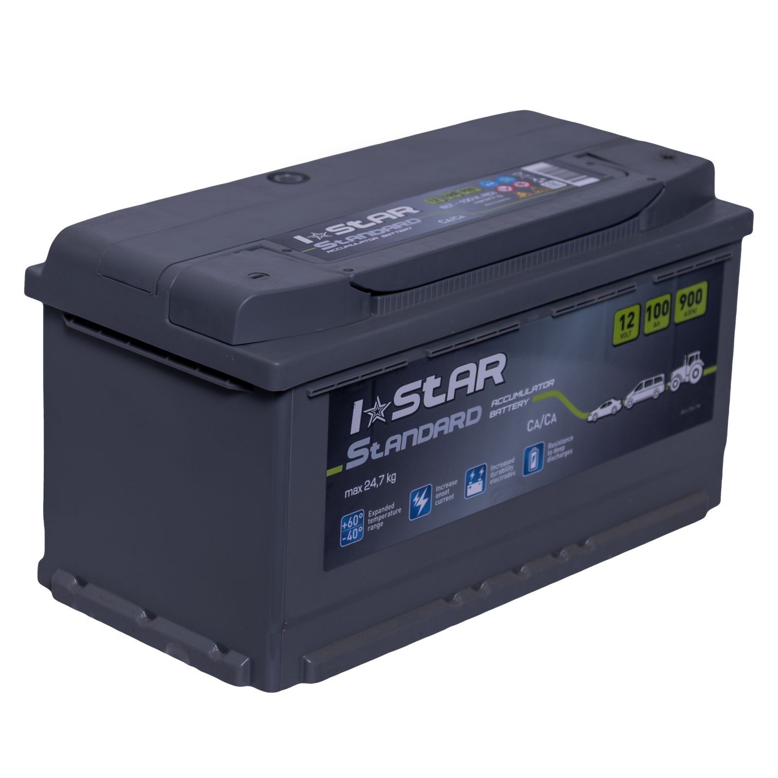 Акумулятор стартерний 6СТ-100 АПЗ I STAR Standard (-/+)